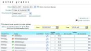 Teachers can simply click on the rubric icon to grade each student work using the attached rubric.