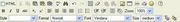 Step 4: Online editor menus are located above the content area