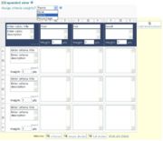 A basic rubric can be expanded to show additional descriptions and criteria weights.