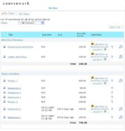 Students can view and access their time stamped assignments