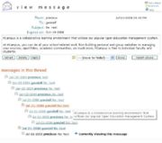 Conveniently read a message and preview other messages in the thread from the same page.